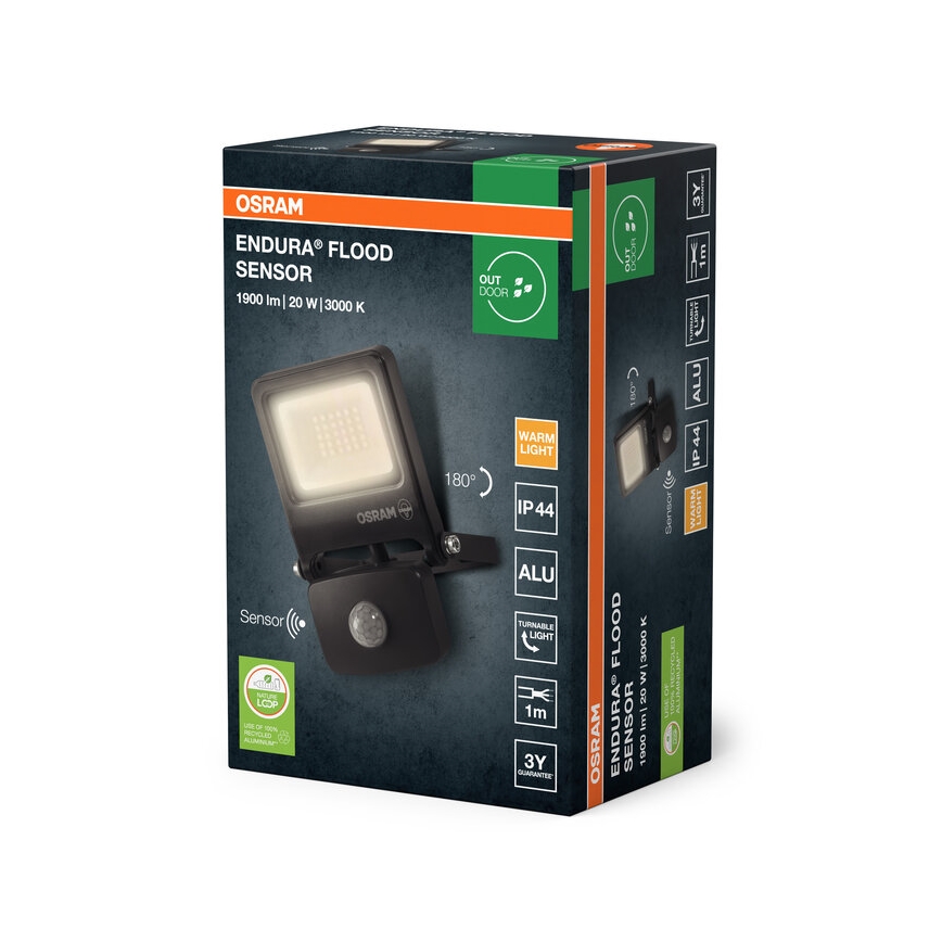 Osram - LED reflektor sa senzorom ENDURA LED/20W/230V 3000K IP44