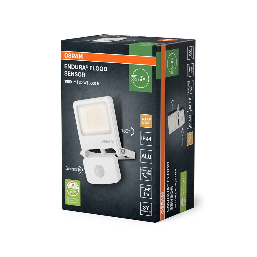 Osram - LED reflektor sa senzorom ENDURA LED/20W/230V 3000K IP44