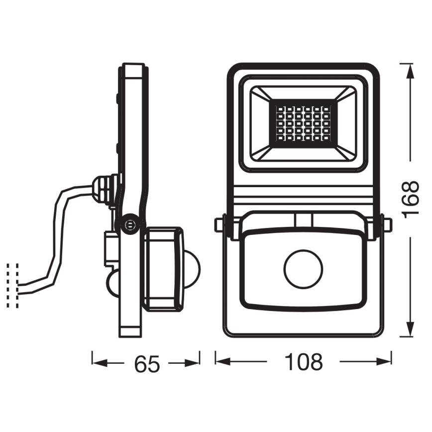 Osram - LED reflektor sa senzorom ENDURA LED/20W/230V 3000K IP44