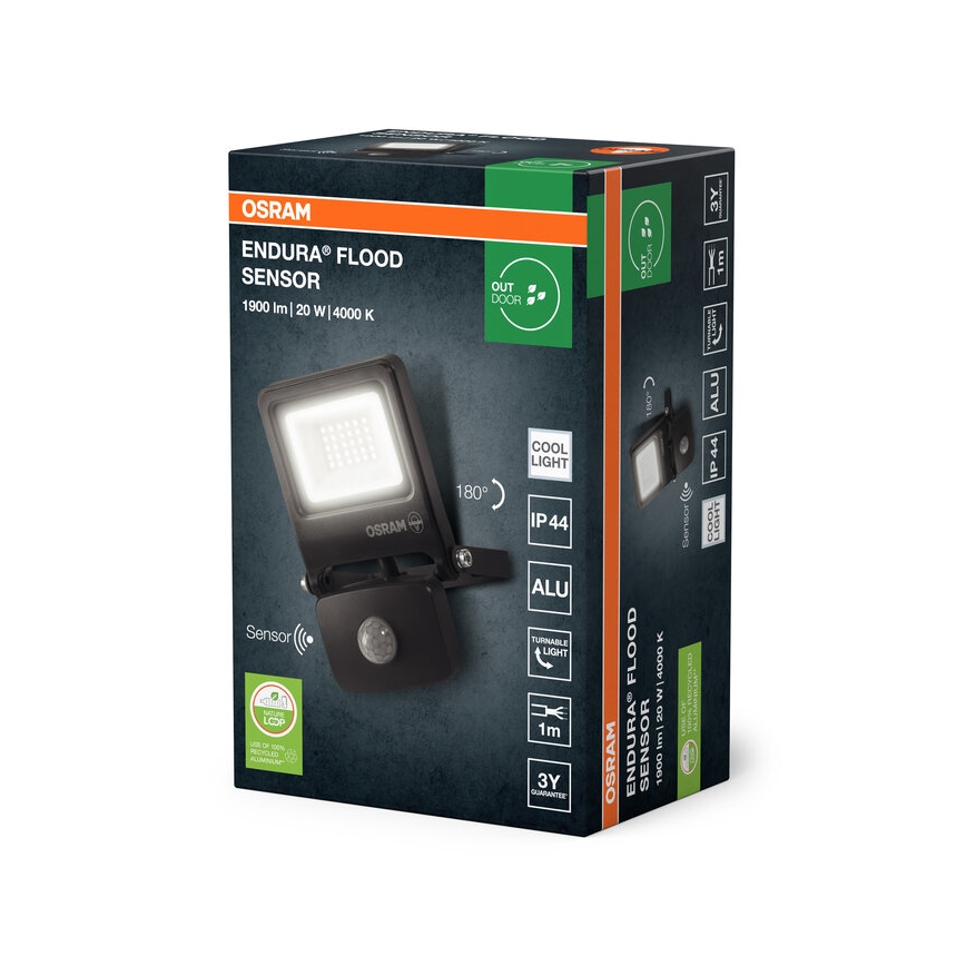 Osram - LED reflektor sa senzorom ENDURA LED/20W/230V 4000K IP44