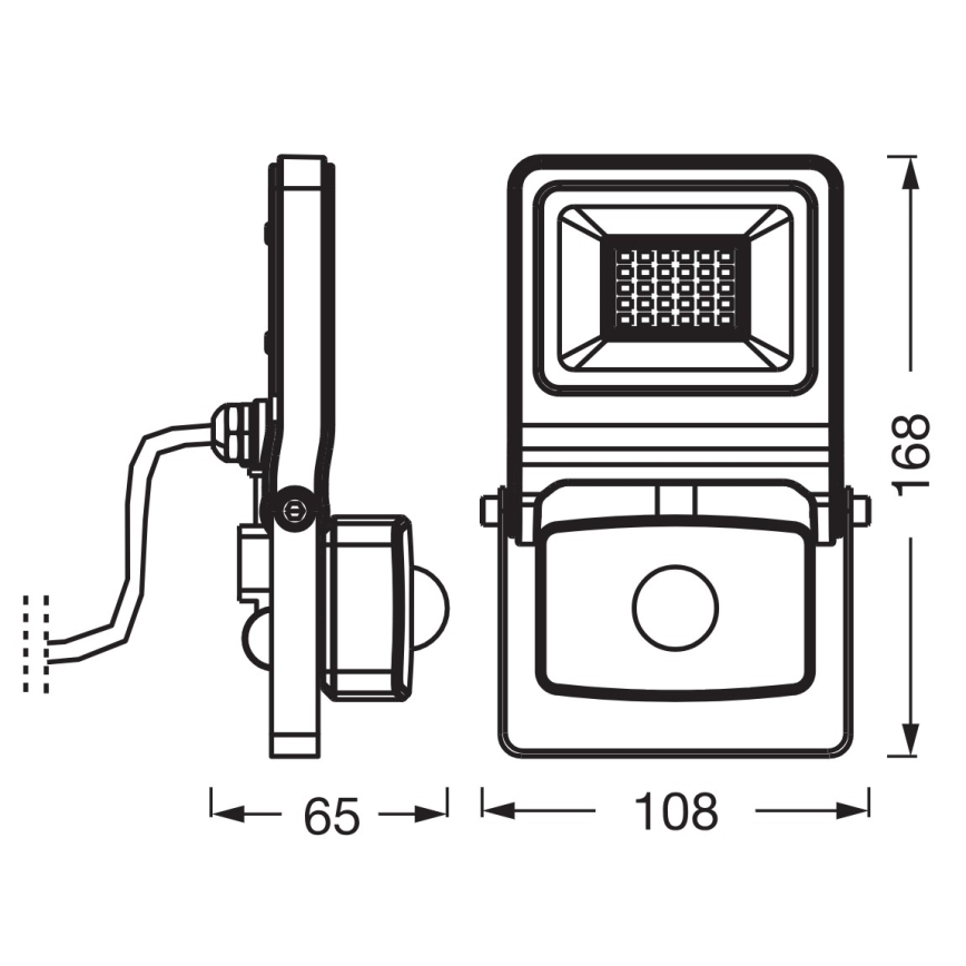 Osram - LED reflektor sa senzorom ENDURA LED/20W/230V 4000K IP44