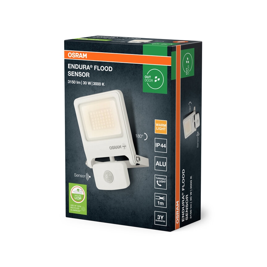 Osram - LED reflektor sa senzorom ENDURA LED/30W/230V 3000K IP44