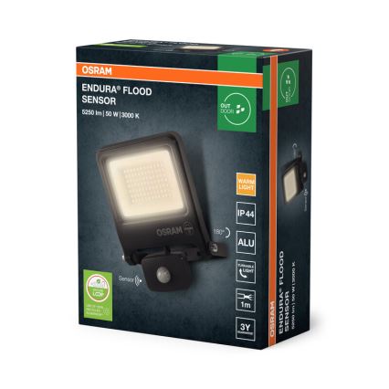 Osram - LED Reflektor sa senzorom ENDURA LED/50W/230V 3000K IP44