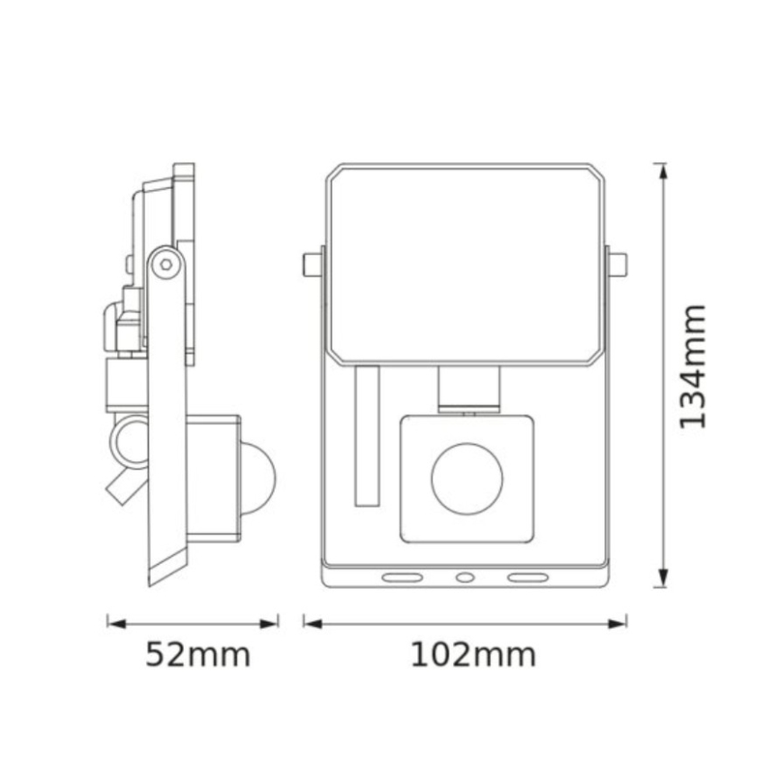 Osram - LED reflektor sa senzorom FLOODLIGHT LED/10W/230V 3000K IP65