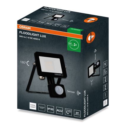 Osram - LED reflektor sa senzorom FLOODLIGHT LED/10W/230V 4000K IP65