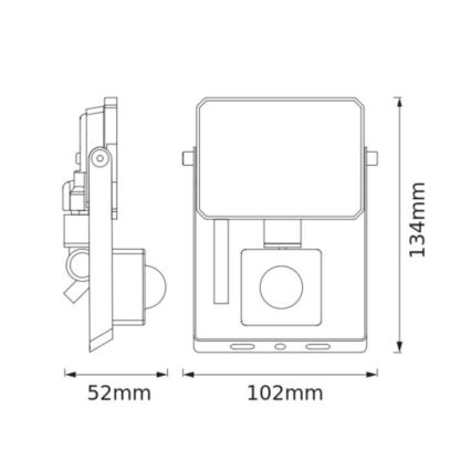 Osram - LED reflektor sa senzorom FLOODLIGHT LED/10W/230V 4000K IP65