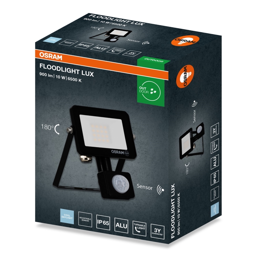 Osram - LED reflektor sa senzorom FLOODLIGHT LED/10W/230V 6500K IP65