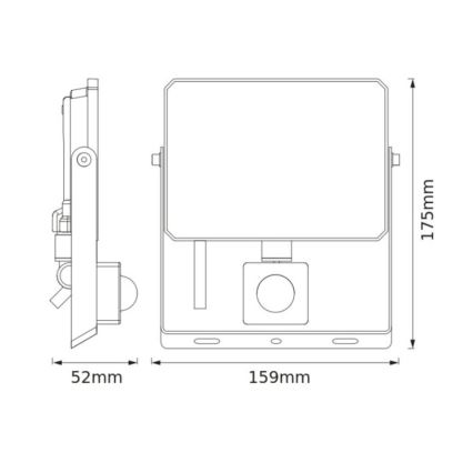 Osram - LED reflektor sa senzorom FLOODLIGHT LED/30W/230V 6500K IP65