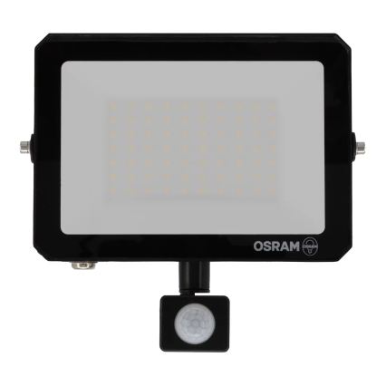 Osram - LED reflektor sa senzorom pokreta i sumraka FLOODLIGHT LED/50W/230V 3000K IP65 crna