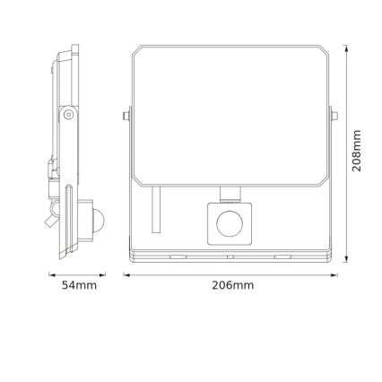 Osram - LED reflektor sa senzorom FLOODLIGHT LED/50W/230V 4000K IP65