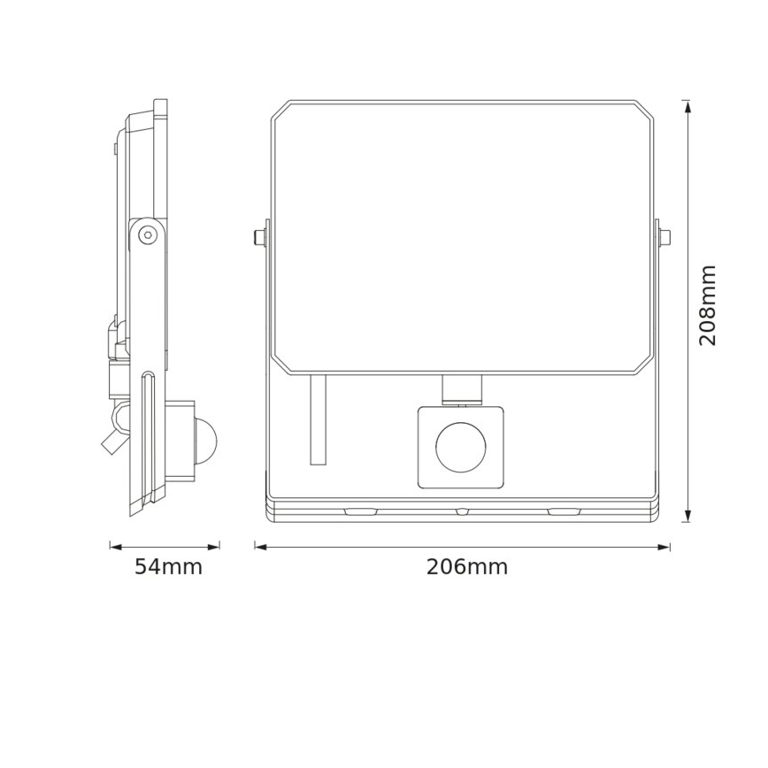 Osram - LED reflektor sa senzorom FLOODLIGHT LED/50W/230V 4000K IP65