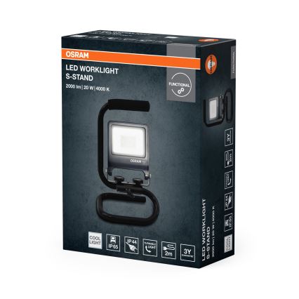 Osram - LED reflektor sa stalkom S-STAND, 20 W, 230 V, 4000 K, IP65, antracit
