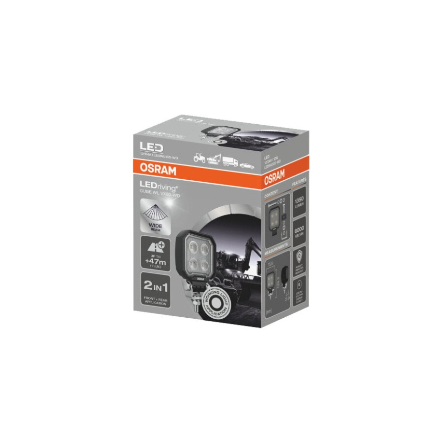 Osram - LED reflektor za automobil LEDRIVING WL VX80-WD LED/12W/12/24V IP69 6000K