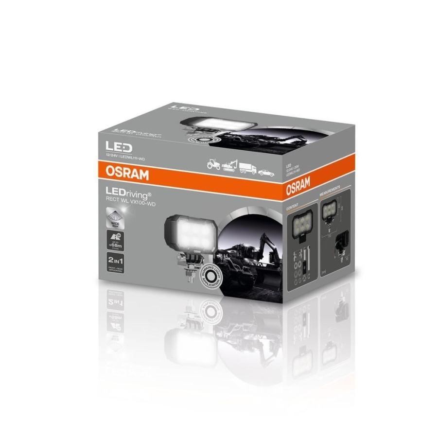Osram - LED tačkasto svetlo za automobil RECT WL VX100-WD LED/26W/12/24V IP69 6000K