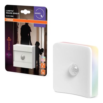 Osram - LED RGB orijentaciono svetlo za utičnicu sa senzorom LUNETTA LED/0,3W/230V