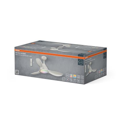Osram - LED RGB prigušiva stropni ventilator NORDES LED/18W/230V 3000-6500K + daljinski upravljač