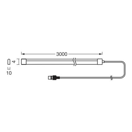 Osram - LED RGBW prigušiva solarna traka FLEX MAGIC 3m LED/1,2W/3,7V 2000 mAh IP44 + daljinski upravljač