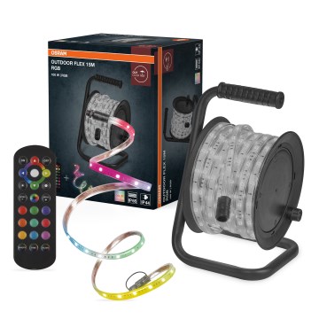 Osram - LED RGB prigušiva spoljašnja traka FLEX 15m LED/100W/230V IP65 + daljinsko upravljanje