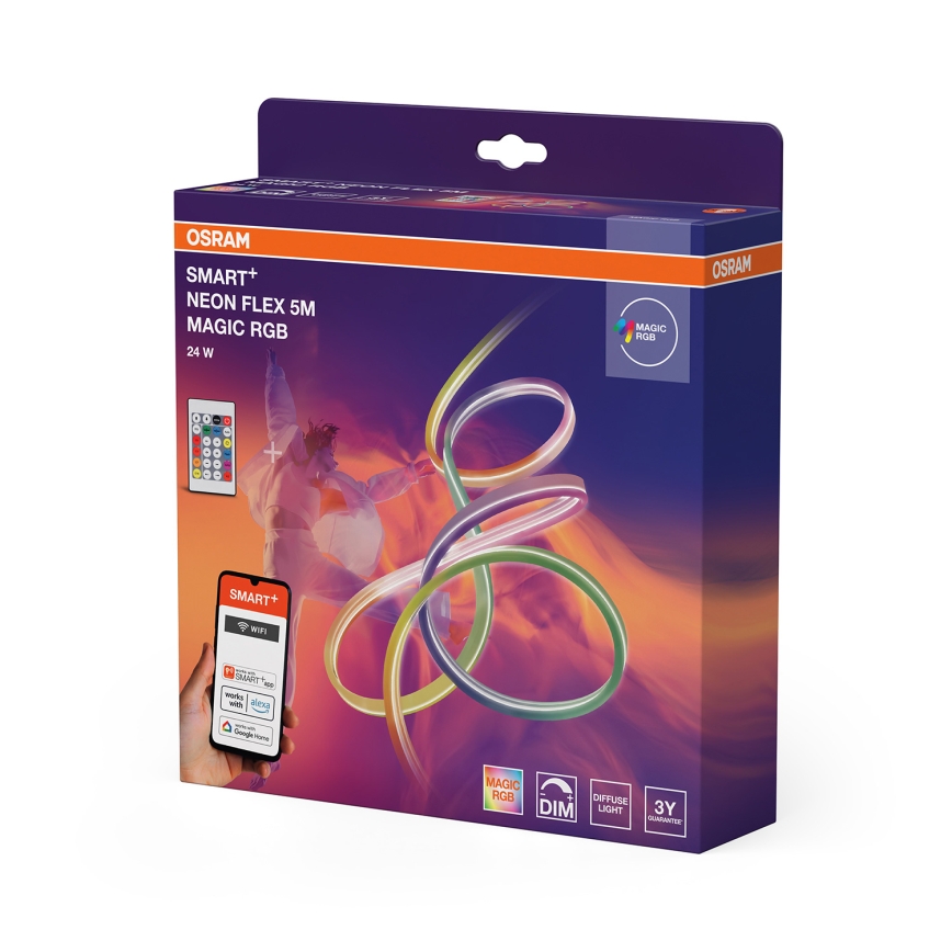 Osram - LED RGB prigušiva spoljna traka SMART+ MAGIC 5m LED/24W/230V IP44 Wi-Fi+ daljinsko upravljanje