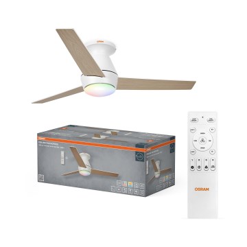 Osram - LED RGB prigušiva stropni ventilator NORDES LED/18W/230V 3000-6500K + daljinski upravljač