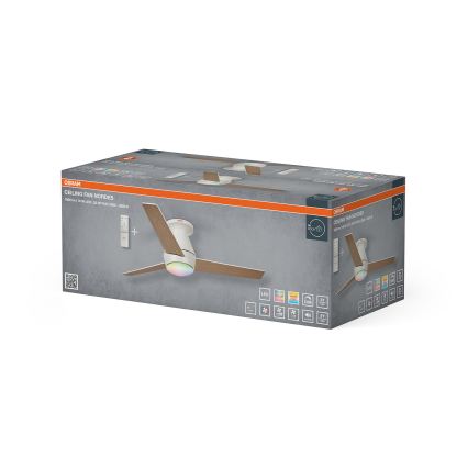 Osram - LED RGB prigušiva stropni ventilator NORDES LED/18W/230V 3000-6500K + daljinski upravljač