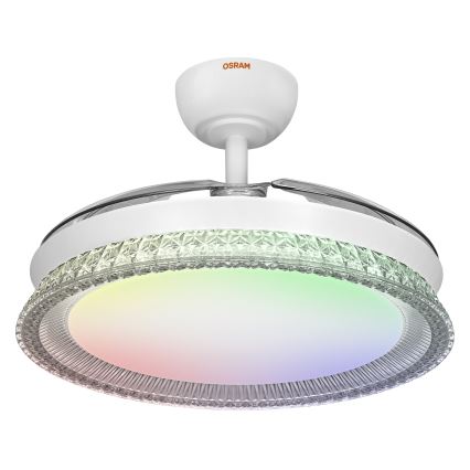Osram - LED RGB prigušiva stropna lampa sa ventilatorom CIERZO LED/35W/230V 3000-6500K + daljinski upravljač