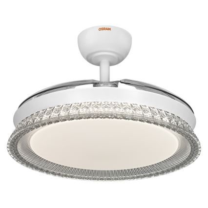 Osram - LED RGB prigušiva stropna lampa sa ventilatorom CIERZO LED/35W/230V 3000-6500K + daljinski upravljač