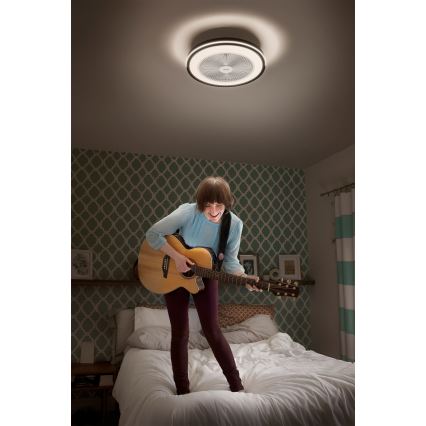 Osram - prigušiva LED plafonska svetiljka sa ventilatorom MURLAN LED/26W/230V 3000-6500K + daljinski upravljač
