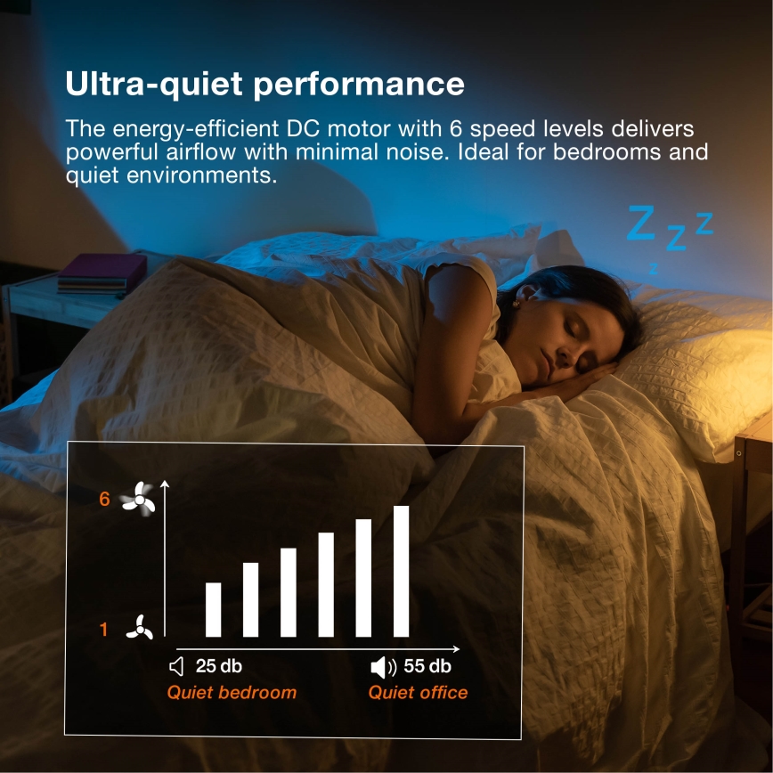 Osram - prigušiva LED plafonska svetiljka sa ventilatorom MURLAN LED/26W/230V 3000-6500K + daljinski upravljač