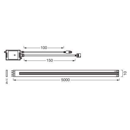 Osram - LED RGB prigušiva traka SMART+ MAGIC 5m LED/35W/230V Wi-Fi + daljinski upravljač