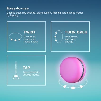 Osram - LED RGB prigušiva zvučnik SMART+ MACARON LED/1,75W/3,7V 450 mAh zelena