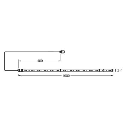 Osram - LED RGB+TW prigušiva traka SMART+ FLEX 1m LED/3,4W/230V 2700-6500K Wi-Fi