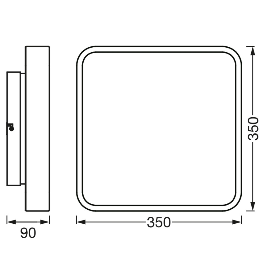 Osram - LED RGBW prigušiva plafonska svetiljka SMART+ ORBIS LED/28W/230V 35x35 cm 2700-6500K Wi-Fi