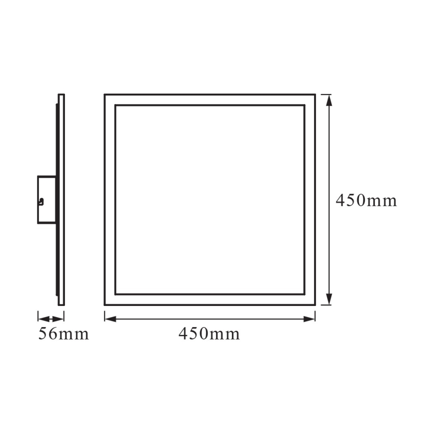 Osram - LED RGBW prigušiva stropno svetlo SMART+ PLANON LED/28W/230V 45x45 cm Wi-Fi