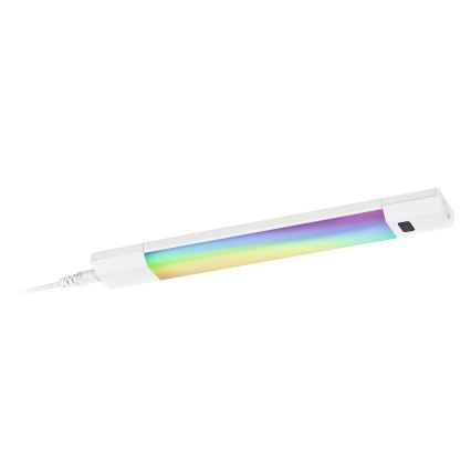 Osram - LED RGBW prigušiva lampa za ispod ormarića sa senzorom pokreta LINEAR EDGE LED/4W/230V 30 cm bela + daljinski upravljač