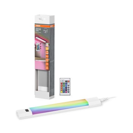 Osram - LED RGBW prigušiva lampa za ispod ormarića sa senzorom pokreta LINEAR EDGE LED/4W/230V 30 cm bela + daljinski upravljač