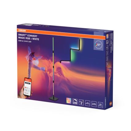 Osram - LED RGBW prigušiva podna lampa 2u1 SMART+ MAGIC LED/24W/230V Wi-Fi