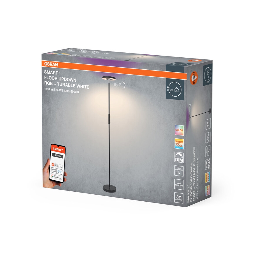 Osram - LED RGBW Prigušiva podna lampa SMART+ FLOOR LED/24W/230V 2700-5000K Wi-Fi