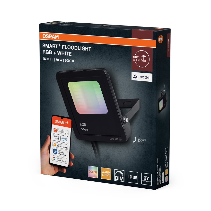 Osram - LED RGBW prigušiva reflektor SMART+ FLOODLIGHT LED/50W/230V IP65 Wi-Fi