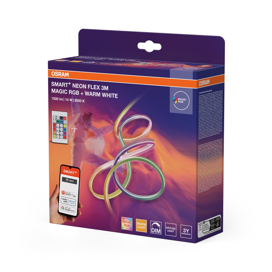 Osram - LED RGBW prigušiva spoljašnja traka SMART+ MAGIC 3m LED/14W/230V IP44 Wi-Fi + daljinsko upravljanje