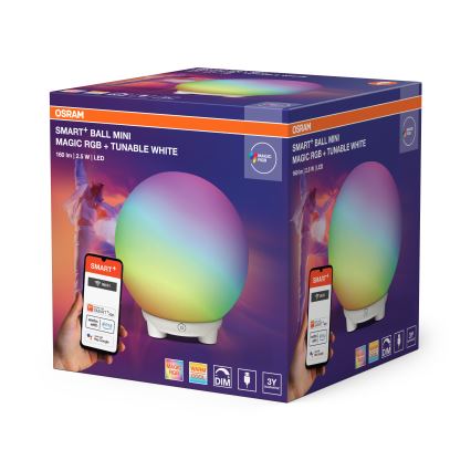 Ledvance - LED RGBW prigušiva stona lampa SMART+ MAGIC LED/2,5W/5V 2200-6500K Wi-Fi bela