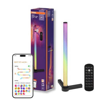 Osram - LED RGBW prigušiva stona lampa SMART+ MAGIC LED/7,5W/230V 2700-6500K crna Wi-Fi + daljinski upravljač