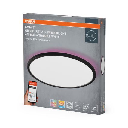 Osram - LED RGBW prigušiva plafonska lampa SMART+ ORBIS LED/25W/230V prečnik 40 cm 2700-6500K Wi-Fi