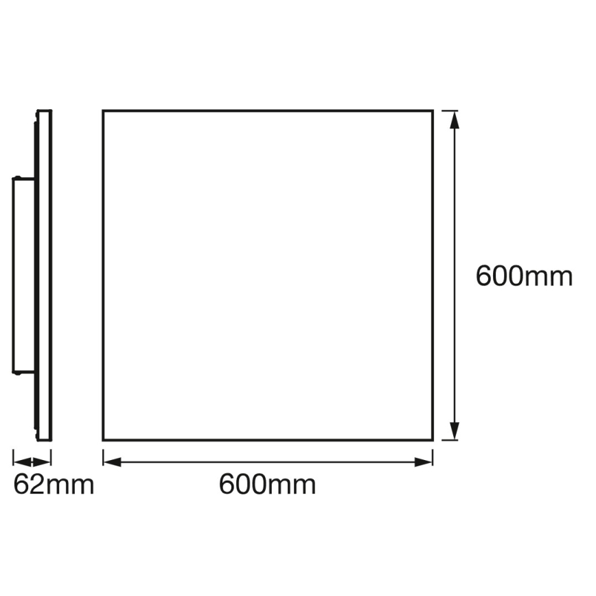 Osram - LED RGBW prigušiva plafonska svetiljka SMART+ PLANON LED/40W/230V 60x60 cm 3000-6500K Wi-Fi