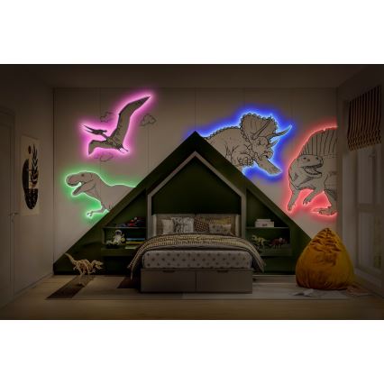 Osram - LED RGBW prigušiva traka FLEX 5m LED/10W/230V + daljinski upravljač