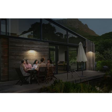 Osram - LED solarno zidno svetlo sa senzorom ENDURA STYLE LED/12,4W/4,2V 2000 mAh IP54 antracit