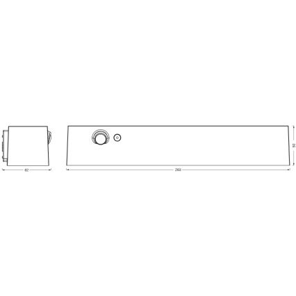 Osram - LED solarno zidno svetlo sa senzorom ENDURA STYLE LED/12,4W/4,2V 2000 mAh IP54 antracit