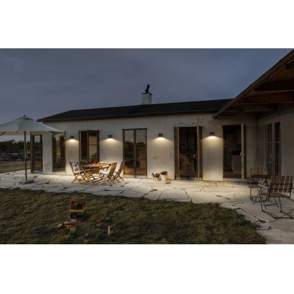 Osram - LED solarna zidna svetiljka sa senzorom ENDURA STYLE LED/10,2W/4,2V 2000 mAh IP54 antracit