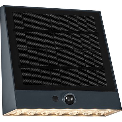 Osram - LED solarna zidna svetiljka sa senzorom ENDURA STYLE LED/10,2W/4,2V 2000 mAh IP54 antracit