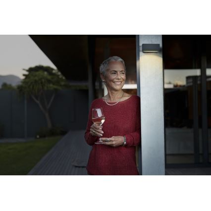 Osram - LED prigušiva solarna zidna svetiljka sa senzorom ENDURA STYLE LED/10,7W/4,2V 2000 mAh IP65 antracit